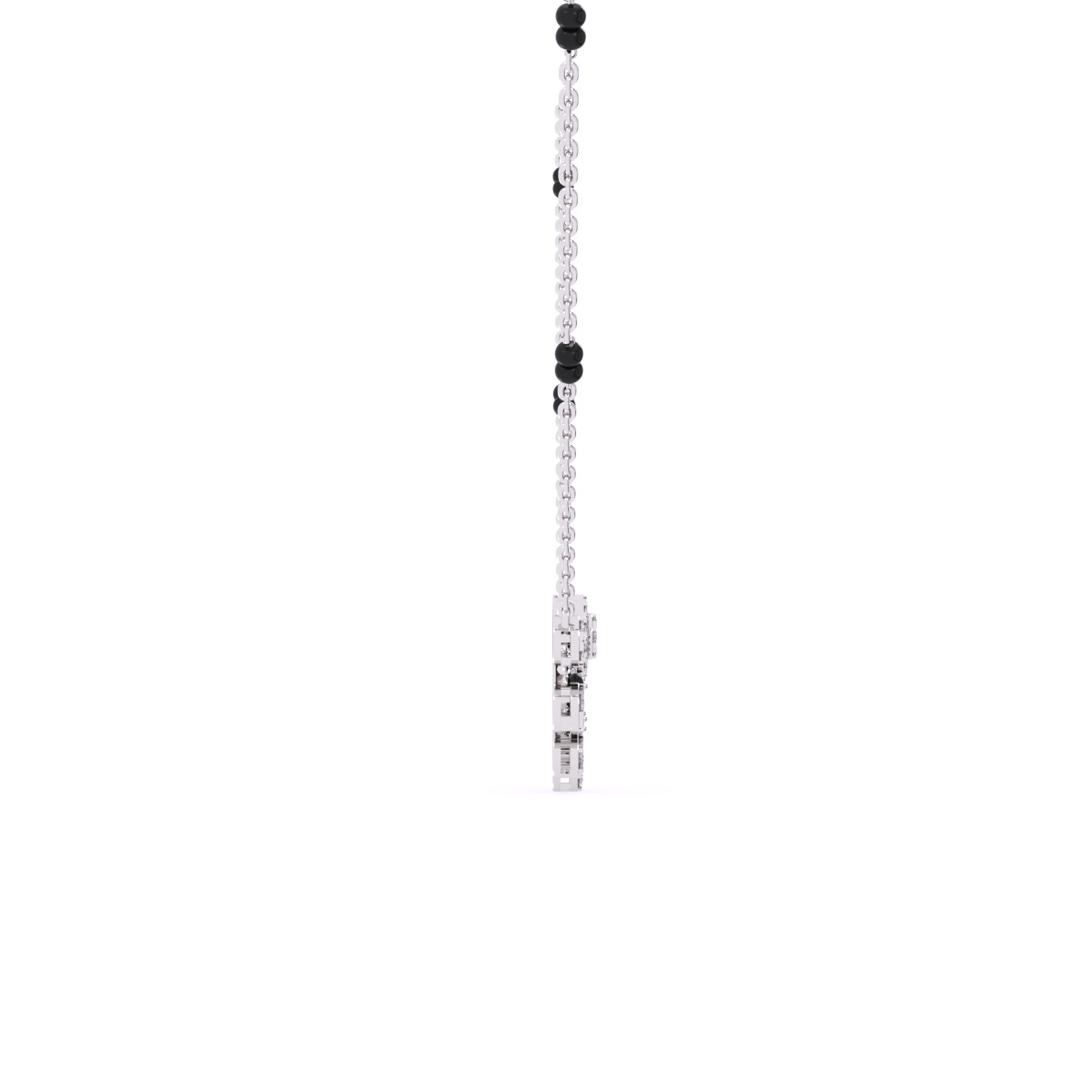 Lab Grown Cluster Diamond Mangalsutra